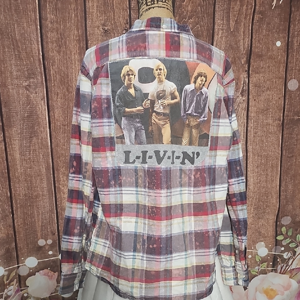 Upcycled Dazed And Confused Flannel Sm-lg